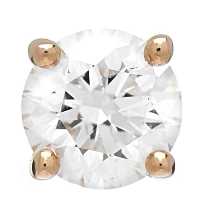 Tiffany 18K Rose Gold Diamond .21ct Single Solitaire Earring 1 of 4