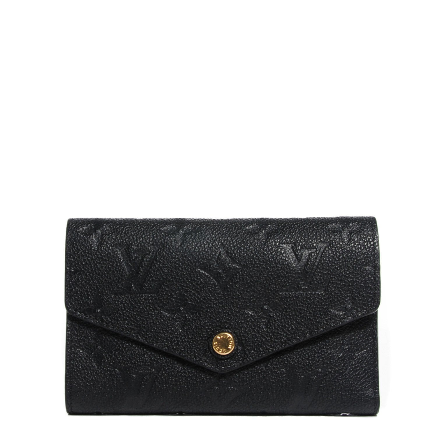 Louis Vuitton Empreinte Compact Curieuse Wallet Black 1 of 14