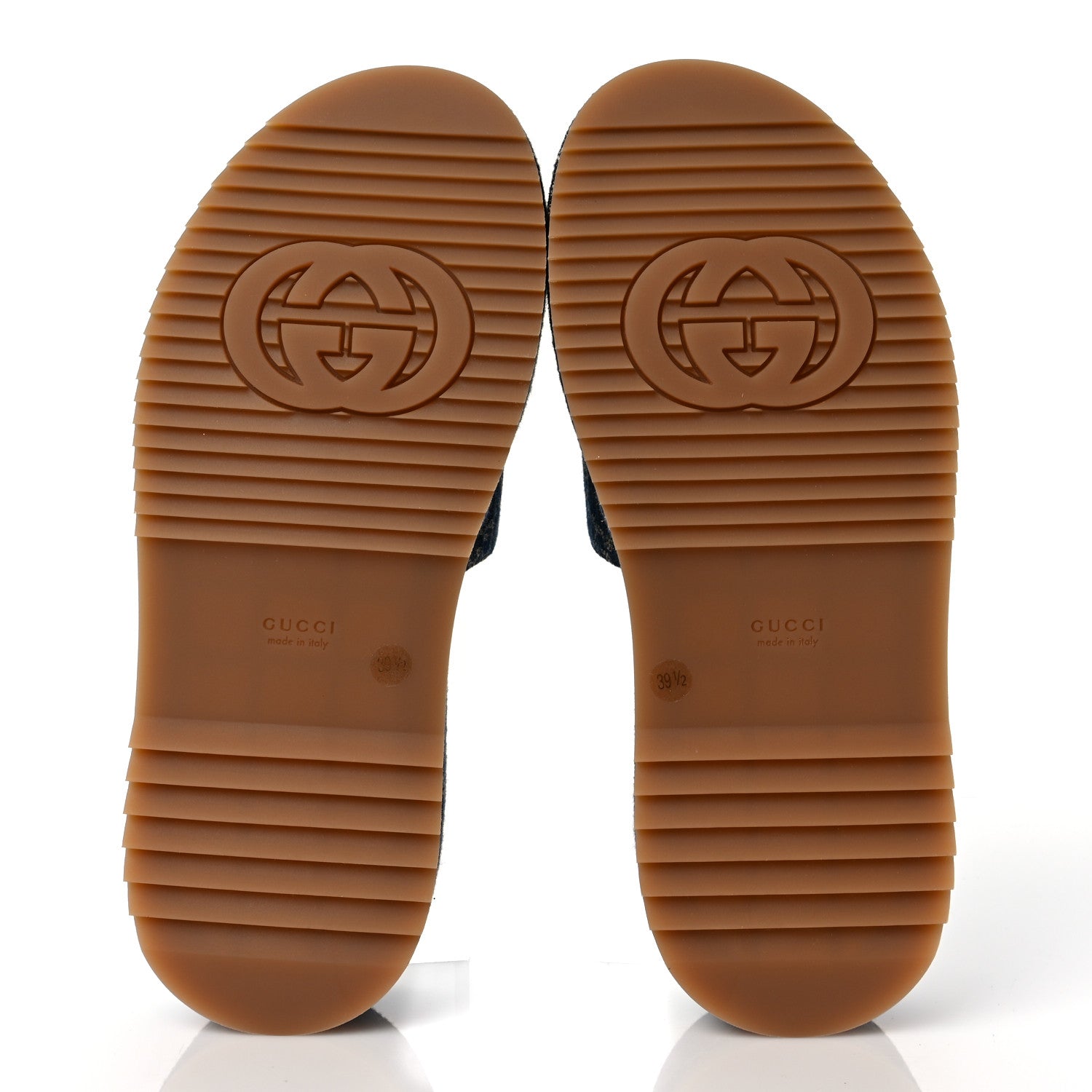 Gucci New Denim GG Monogram Angelina Platform 55mm Slide Sandals 39.5 Blue Tea 5 of 9