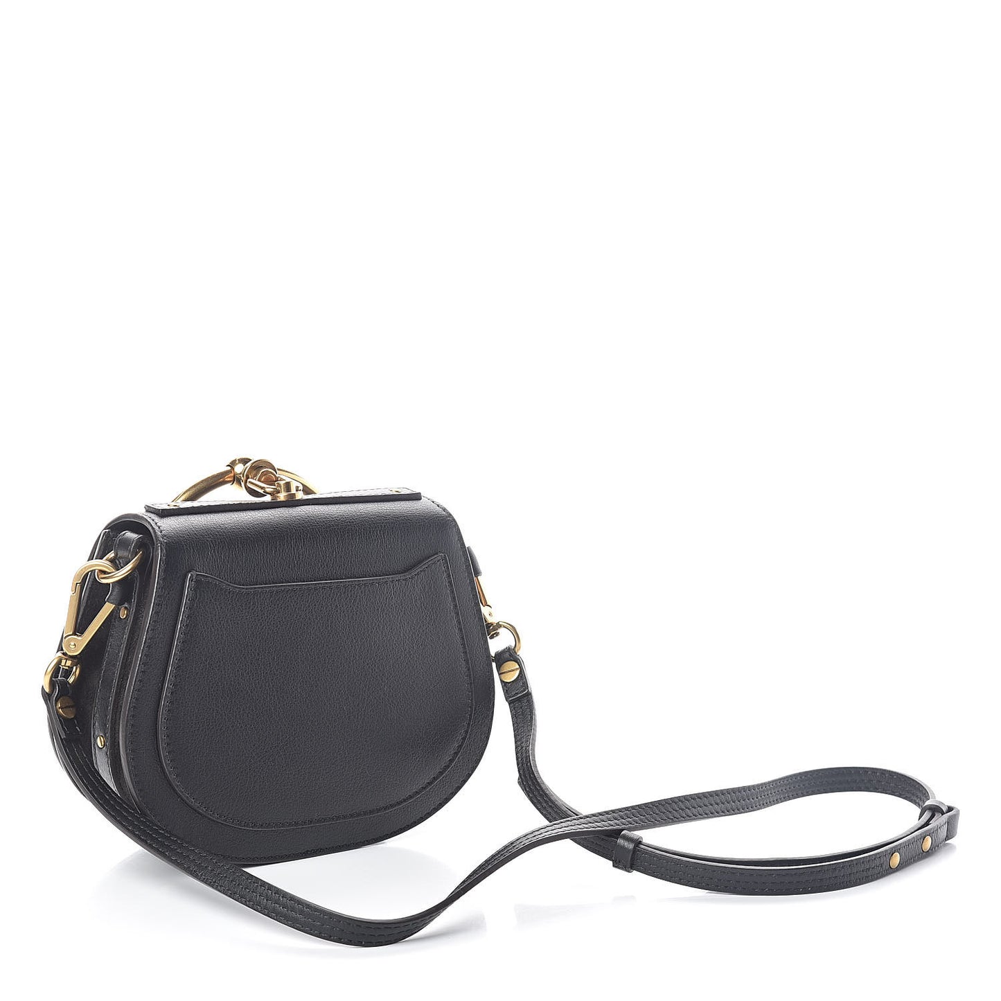 Calfskin Small Nile Bracelet Bag Black