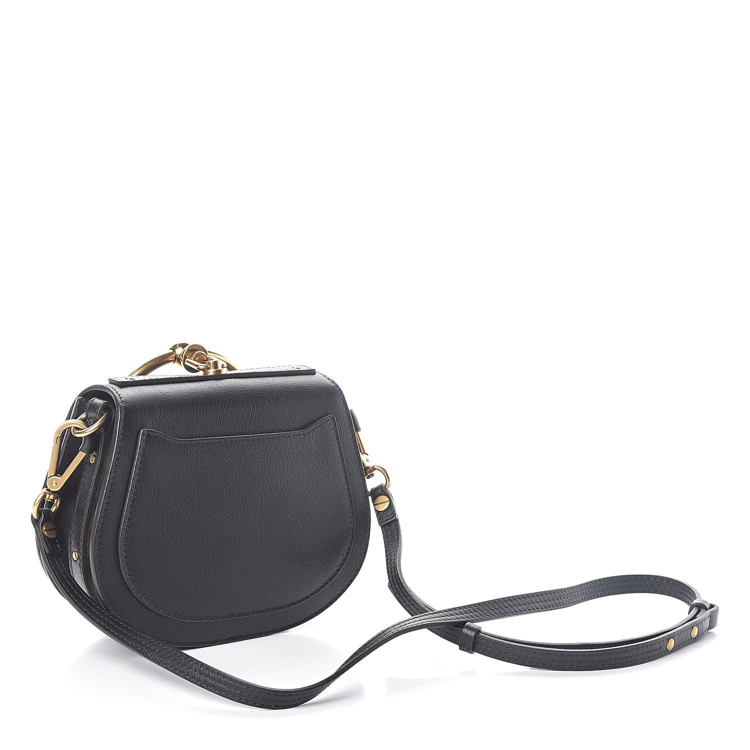 Chloe Calfskin Small Nile Bracelet Bag Black 3 of 8