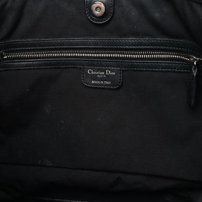 Christian Dior Coated Canvas Cannage Medium Panarea Tote Black 7 of 15
