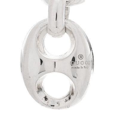 Gucci Sterling Silver Horsebit Long Drop Earrings 5 of 5