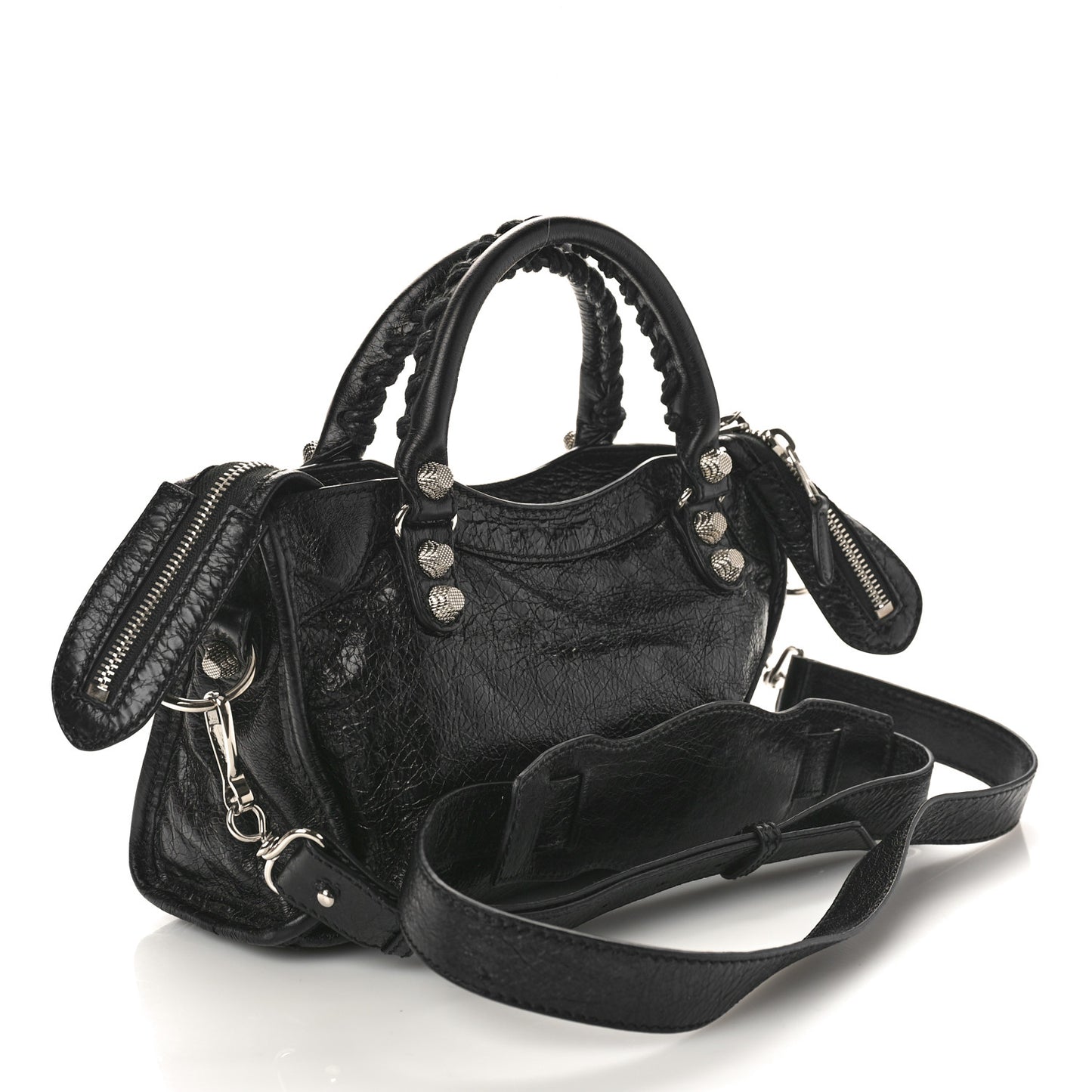 Agneau Giant 12 Silver Hardware Mini City Black