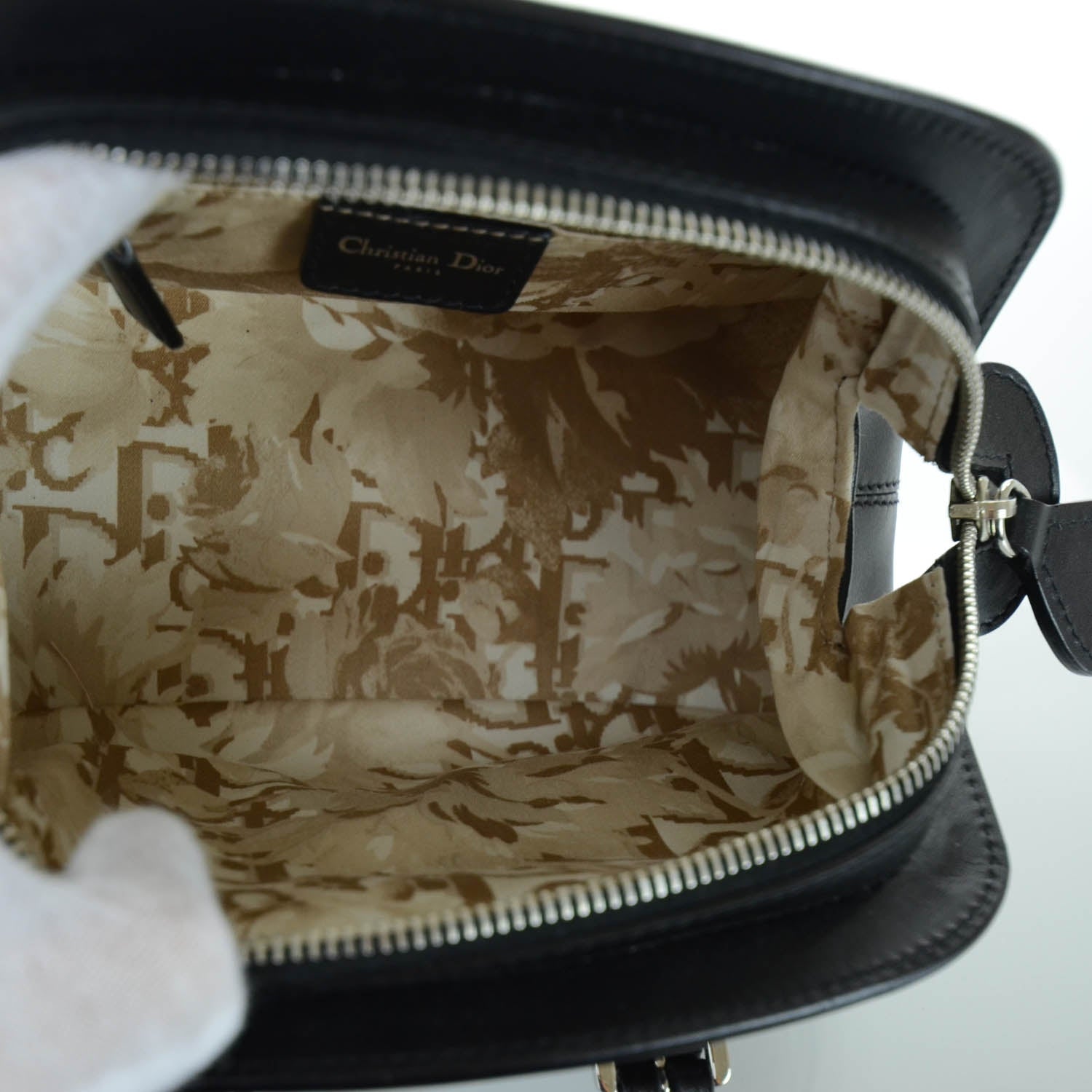 Christian Dior Leather Small Detective Satchel Black 11 of 11