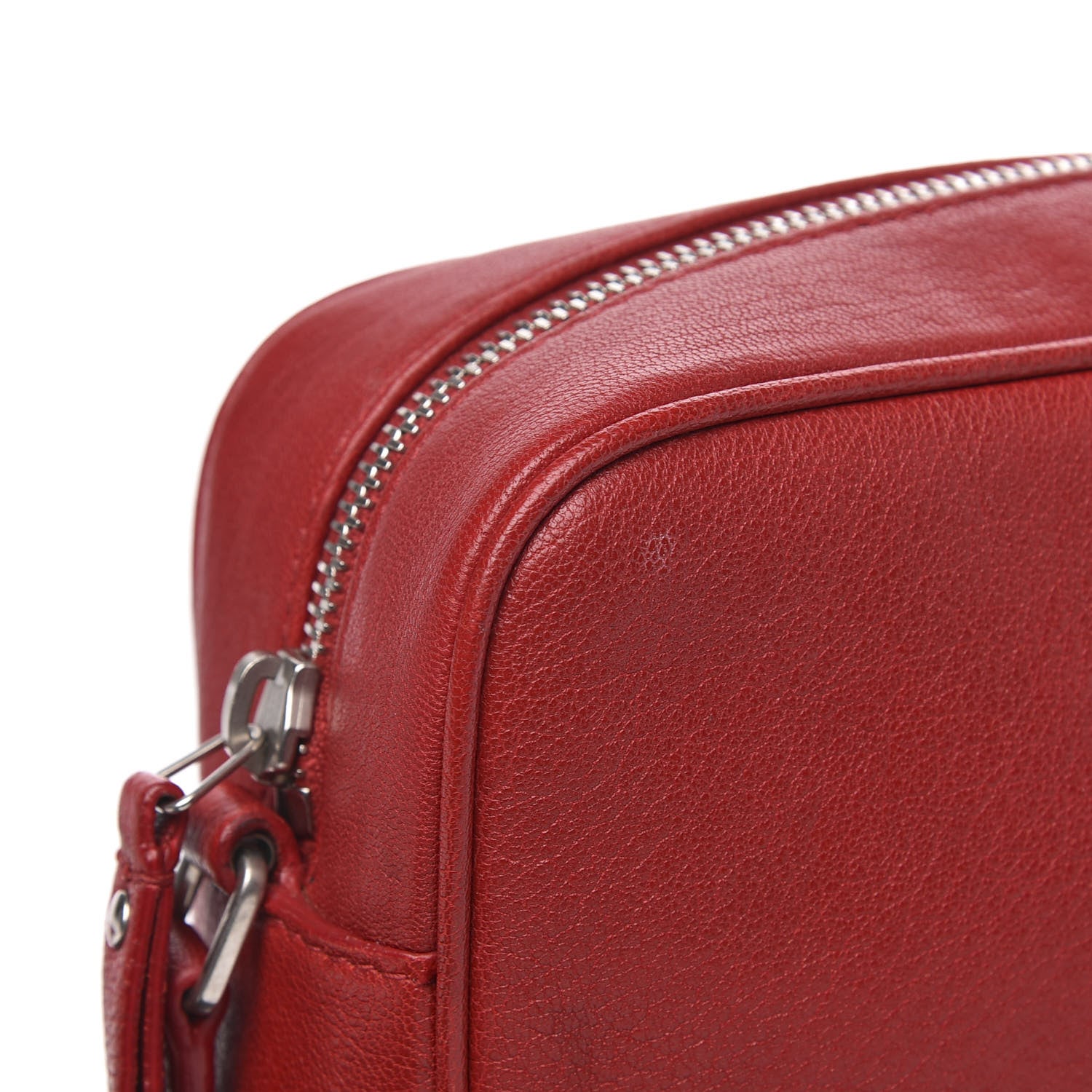 Saint Laurent Calfskin Monogram Small Lou Camera Bag Red 12 of 16