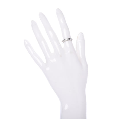 Cartier 18K White Gold Diamond Half Lanieres Ring 48 4.5 2 of 4