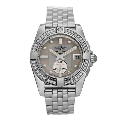 Breitling Stainless Steel Diamond Mother of Pearl 36mm Galactic Automatic Watch A37330 1 of 5