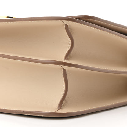 Burberry Smooth Calfskin Canvas Check Medium TB Bag Dusty Sand Soft Fawn 10 of 12