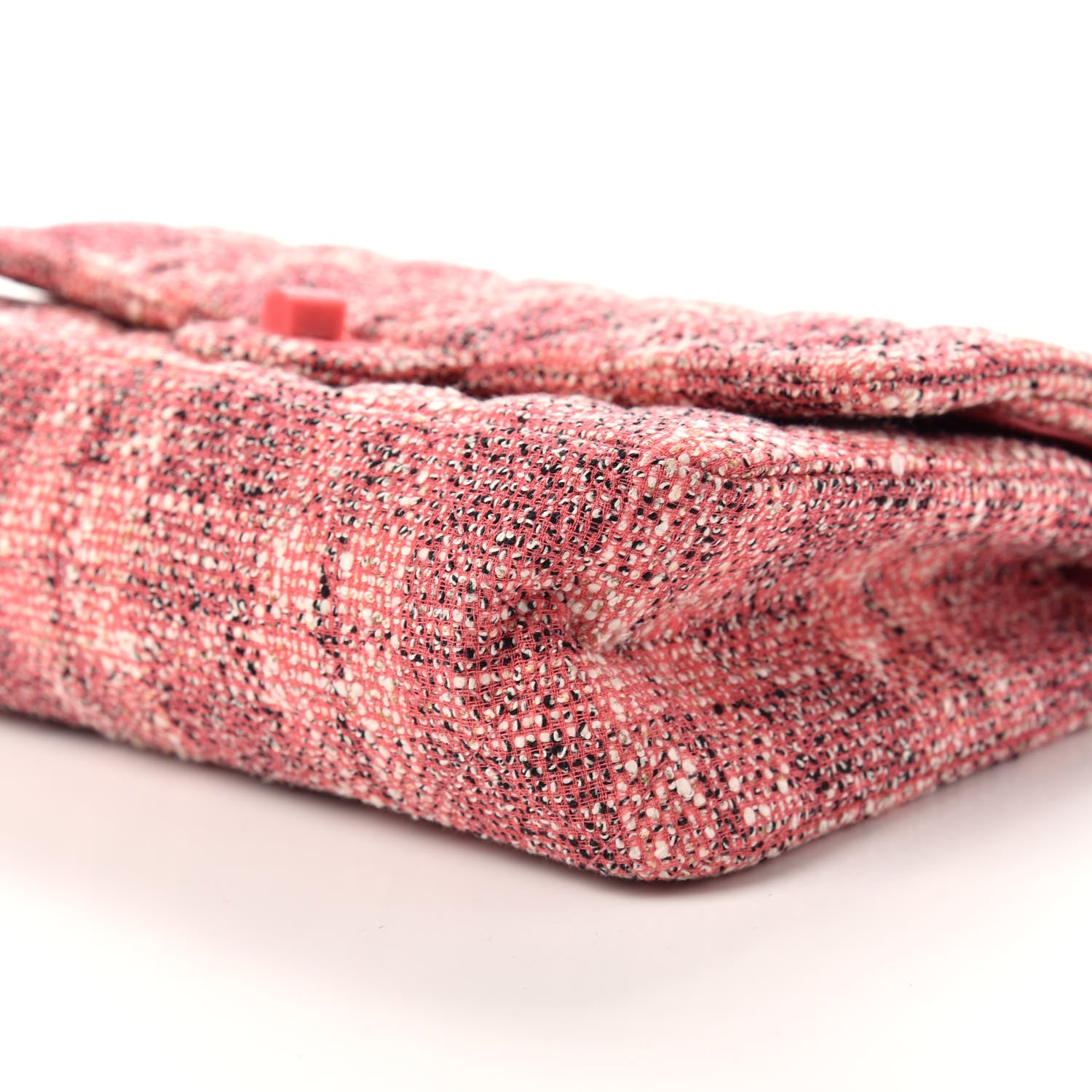 Chanel Tweed Quilted Resin 2.55 Reissue 226 Flap Pink 7 of 10