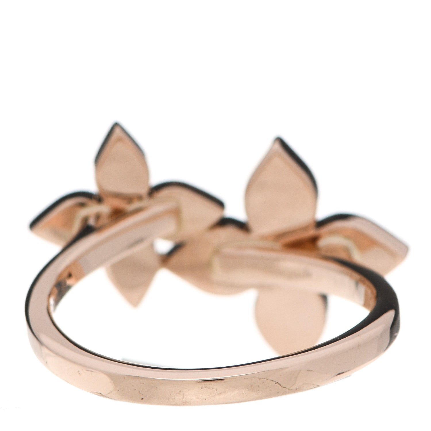 Louis Vuitton 18K Pink Gold Diamond Star Blossom Ring 54 7 4 of 8
