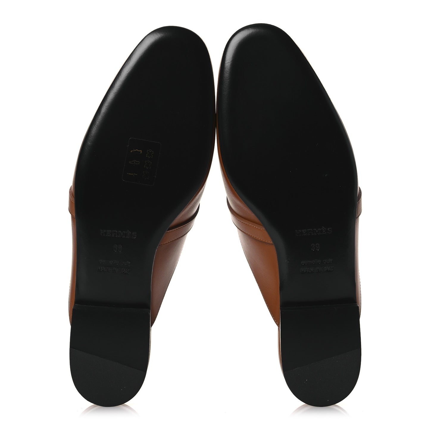 Heritage Calfskin Oz Mules 39 Naturel