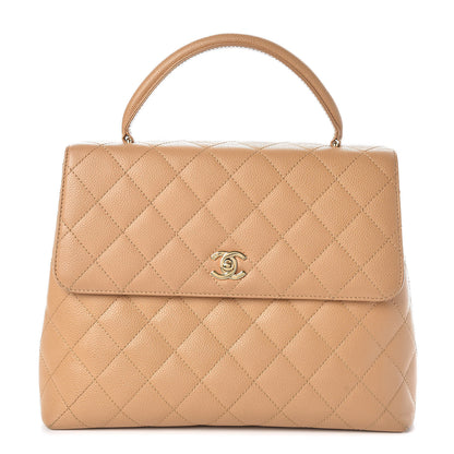 Chanel Caviar Quilted Jumbo Kelly Flap Beige 1 of 11