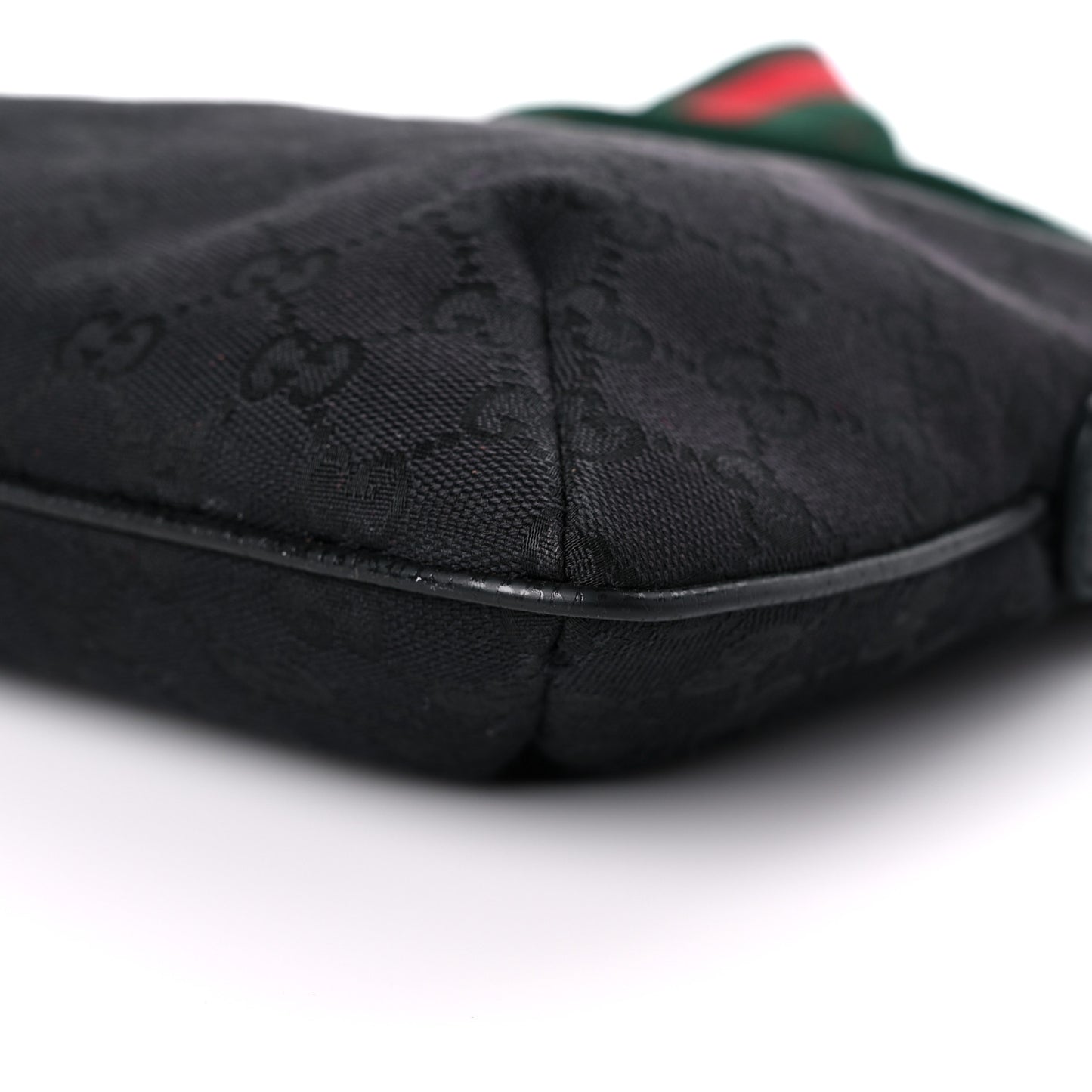 Monogram Web Small Flat Messenger Crossbody Black