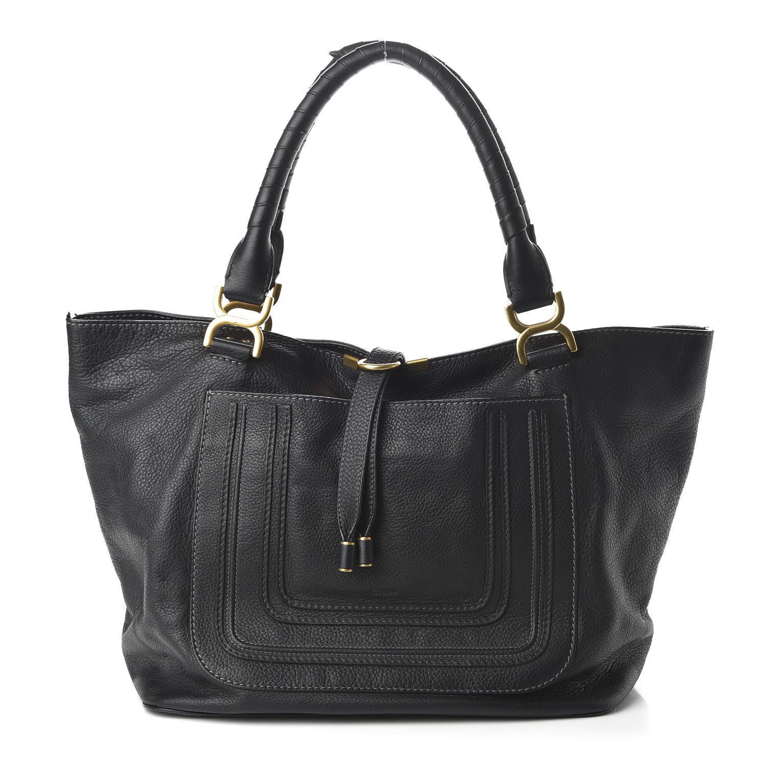 Chloe Calfskin Large New Marcie Tote Black 1 of 11