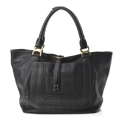 Chloe Calfskin Large New Marcie Tote Black 1 of 11