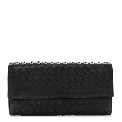 Bottega Veneta Nappa Intrecciato Continental Flap Wallet Ferro Gray 1 of 12