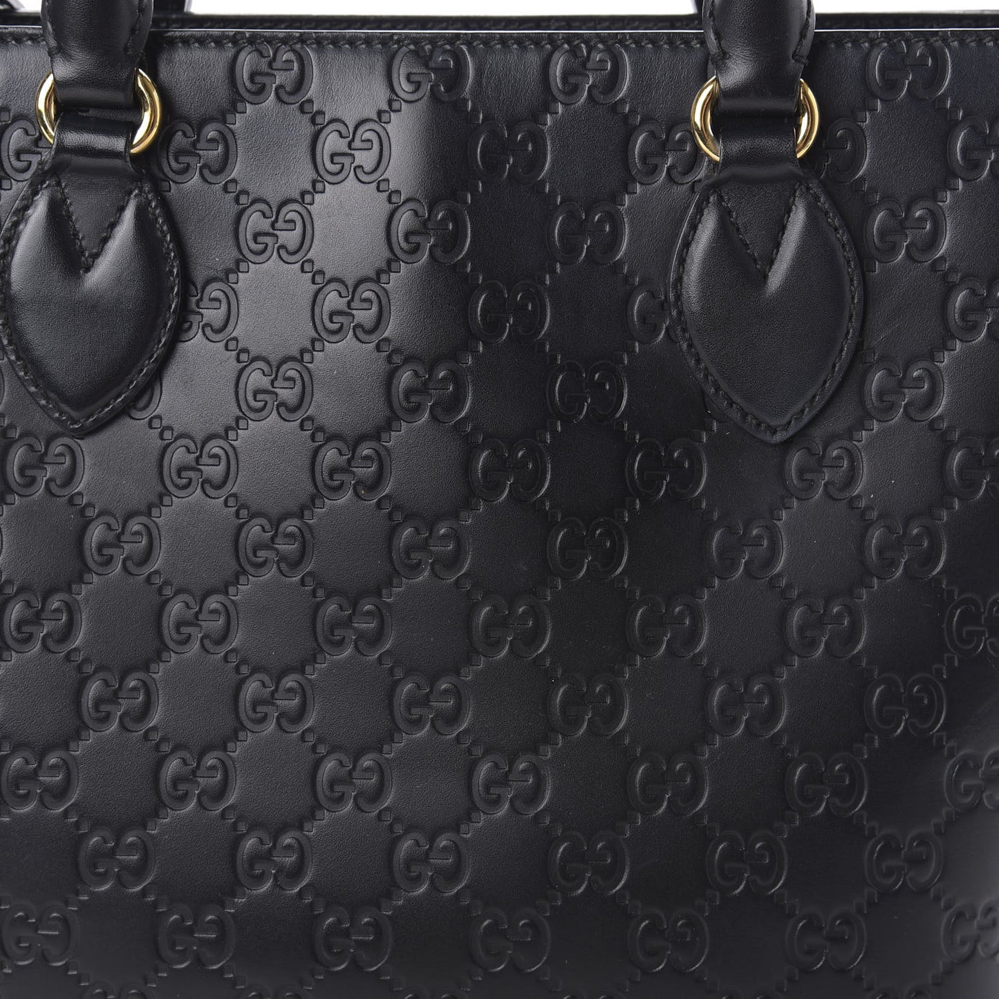 Guccissima Small Zippered Bucket Tote Black