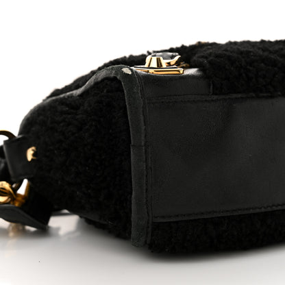 Balenciaga Shearling Gold Metallic Edge Hardware Mini City Black 10 of 22