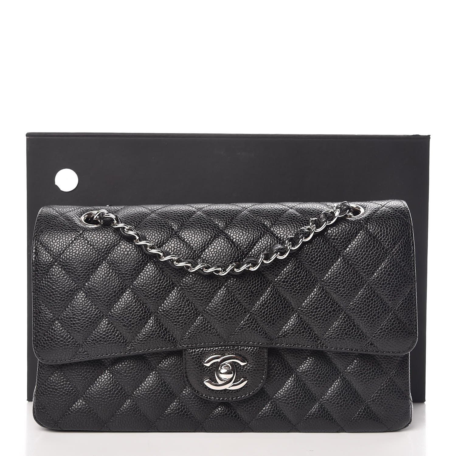 Chanel Caviar Quilted Medium Double Flap Black 11 of 11