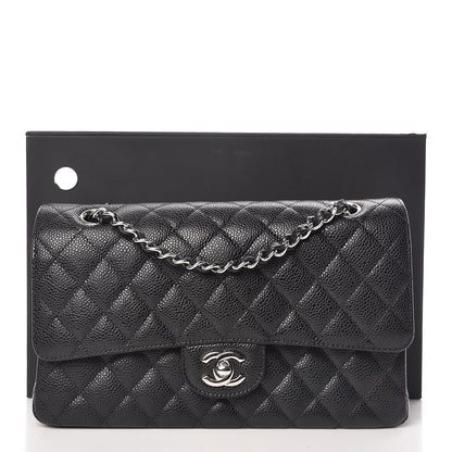 Chanel Caviar Quilted Medium Double Flap Black 11 of 11