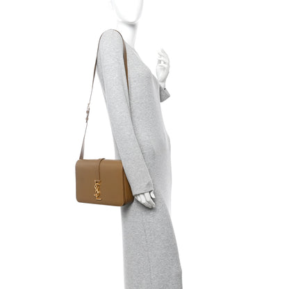 Saint Laurent Smooth Calfskin Medium Classic Monogram Universite Bag Dark Beige 2 of 10
