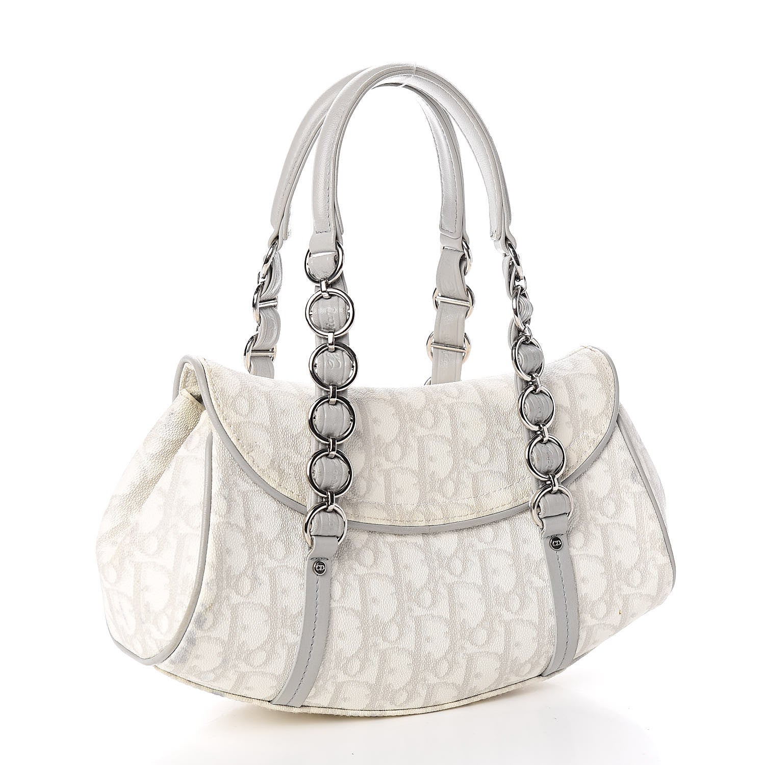 Christian Dior Monogram Romantique Trotter Bag Grey 3 of 12