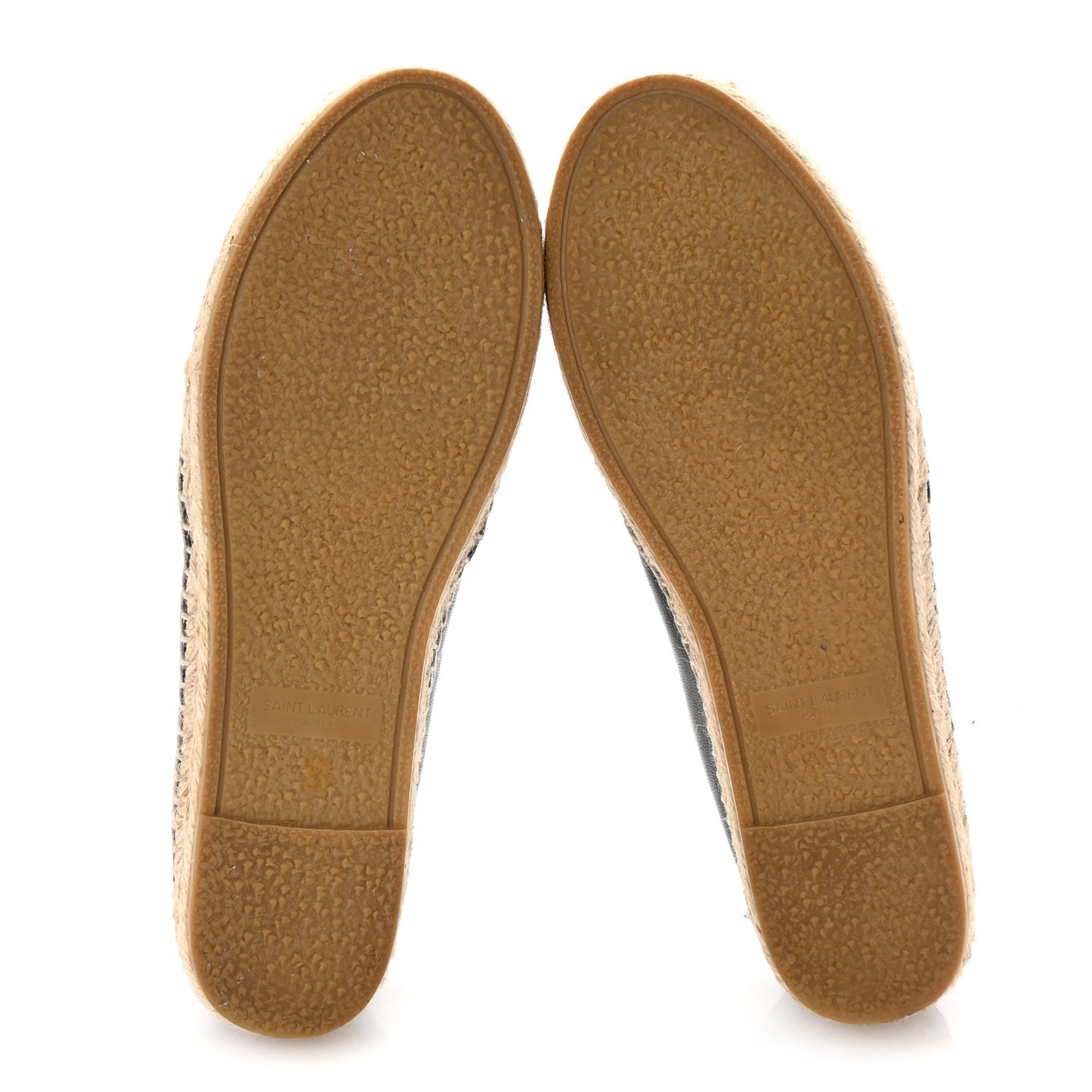 Nappa Embossed Stars Espadrilles 35.5 Black