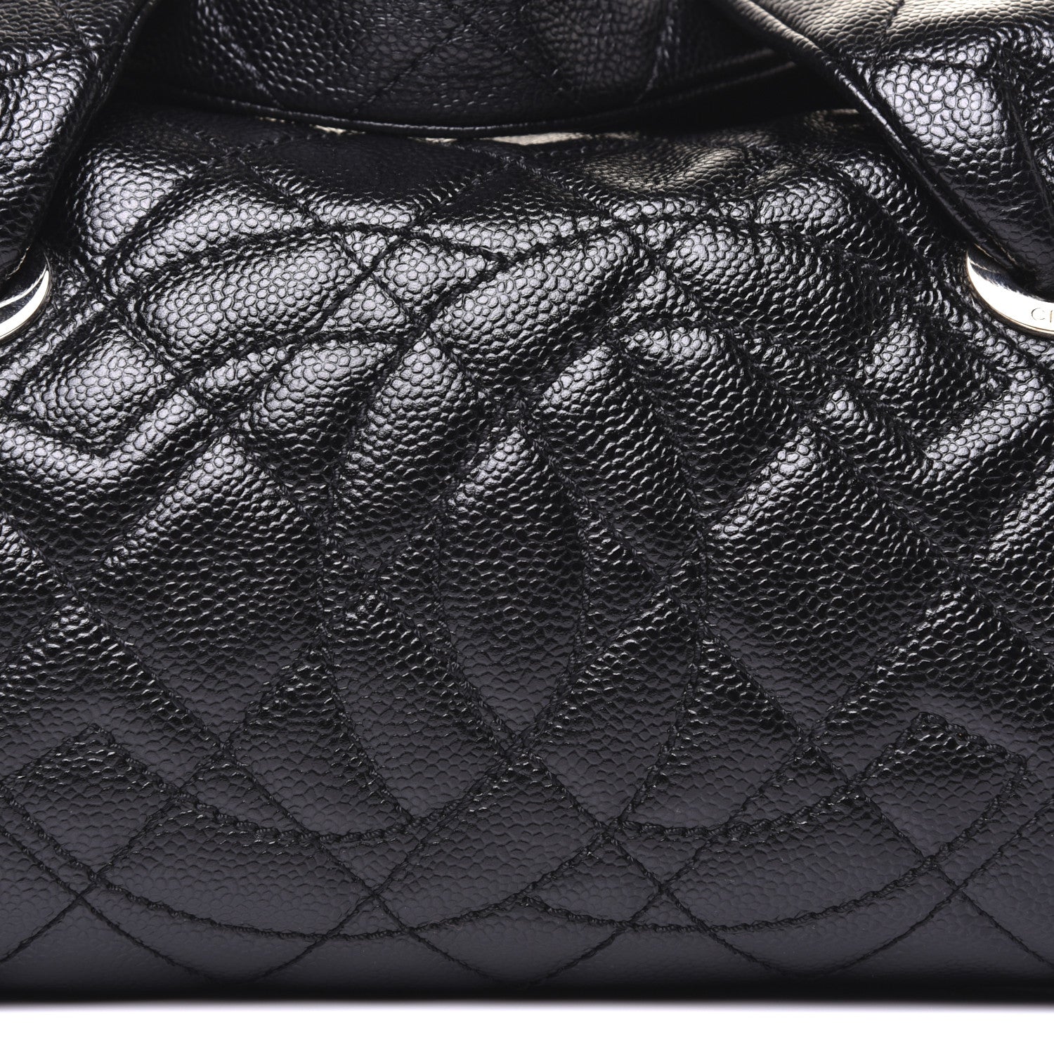 Chanel Caviar Quilted CC Timeless Bowler Black 10 of 11