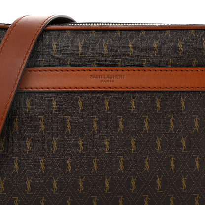 Saint Laurent Canvas Smooth Calfskin Le Monogramme Camera Bag Chestnut 8 of 11