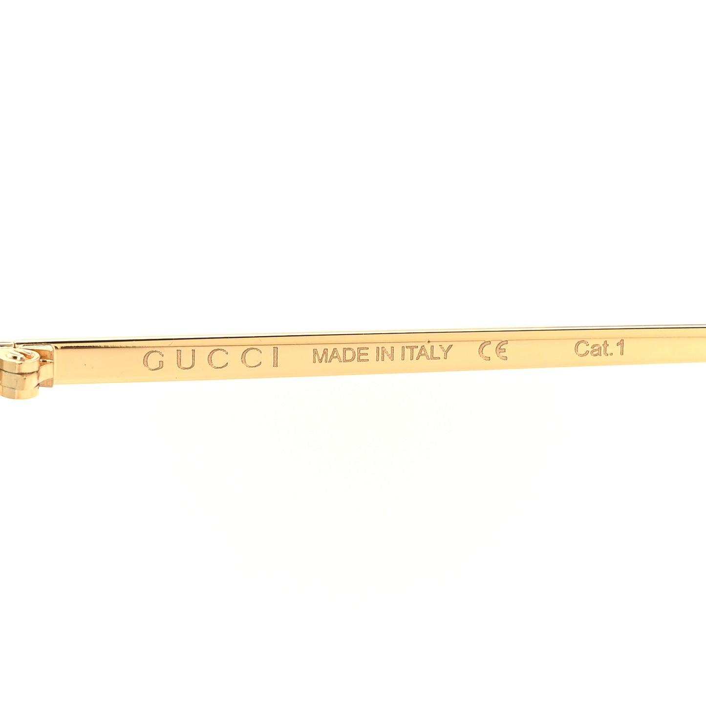 Oversized Round Sunglasses GG0252S Gold