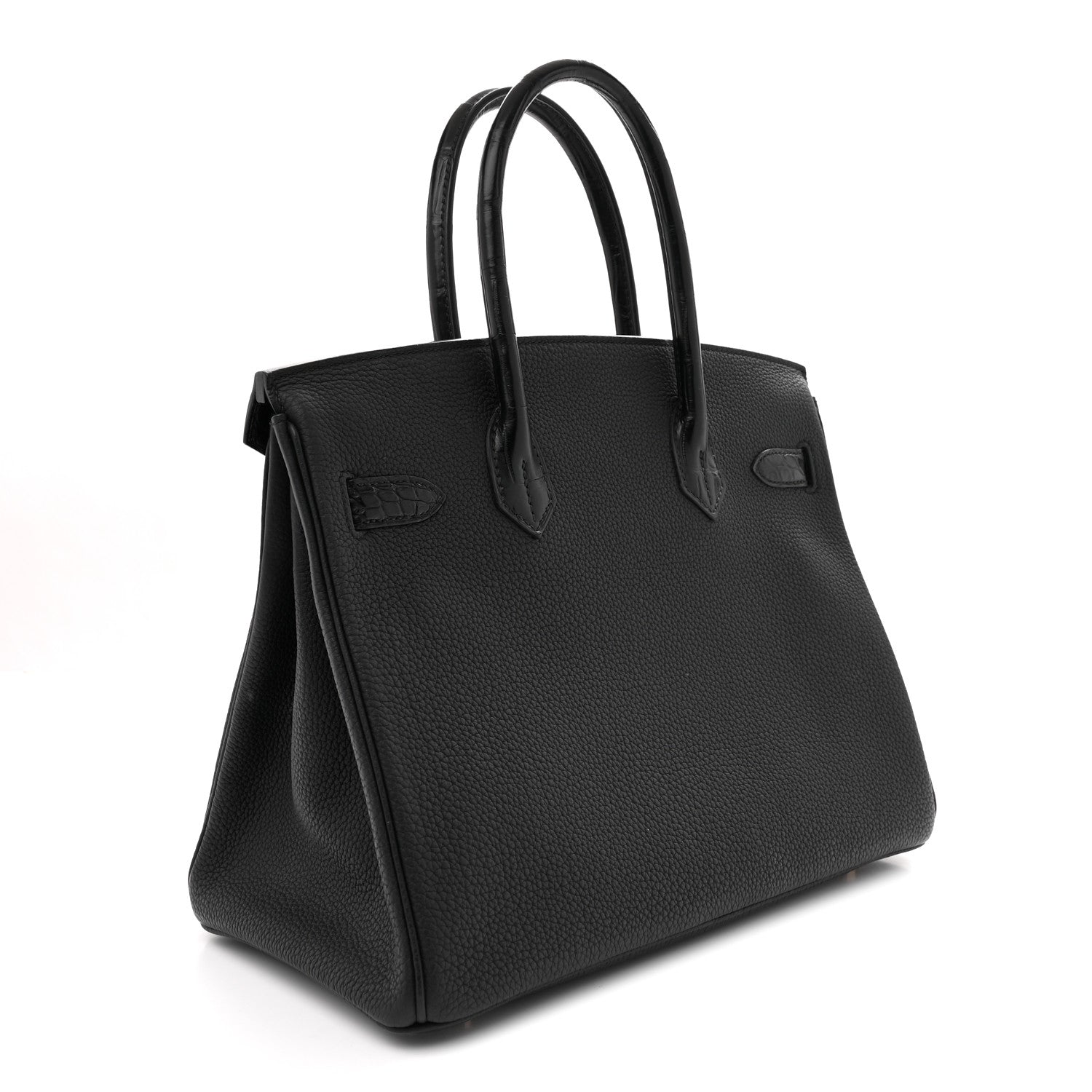 Hermes Togo Matte Alligator Birkin Touch 30 Black 3 of 11