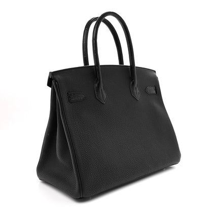 Hermes Togo Matte Alligator Birkin Touch 30 Black 3 of 11