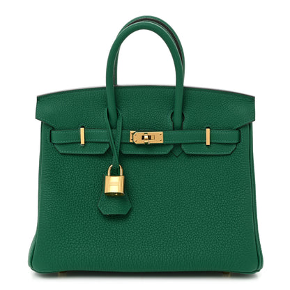 Hermes Togo Birkin 25 Vert Vertigo 1 of 11