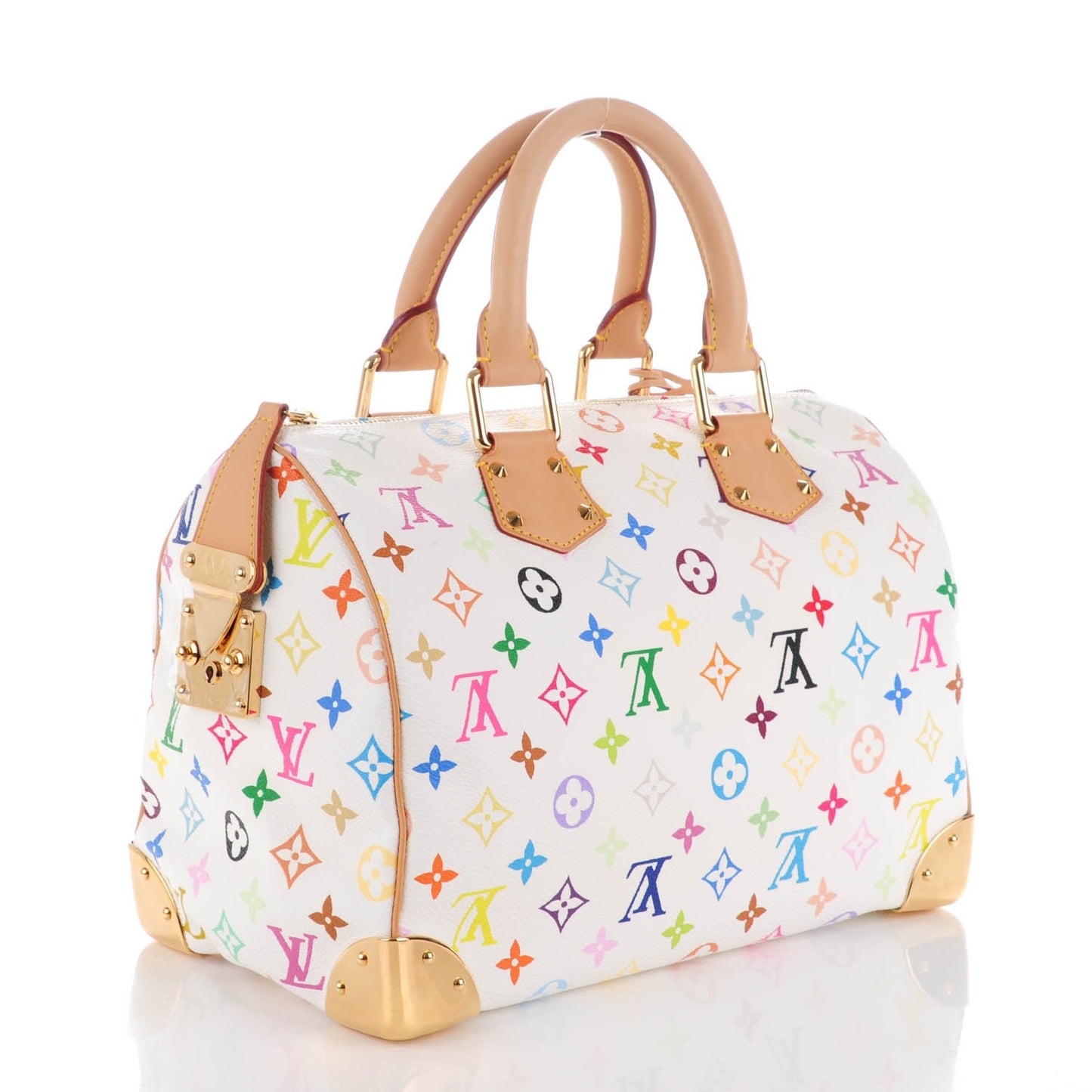 Monogram Multicolor Speedy 30 White
