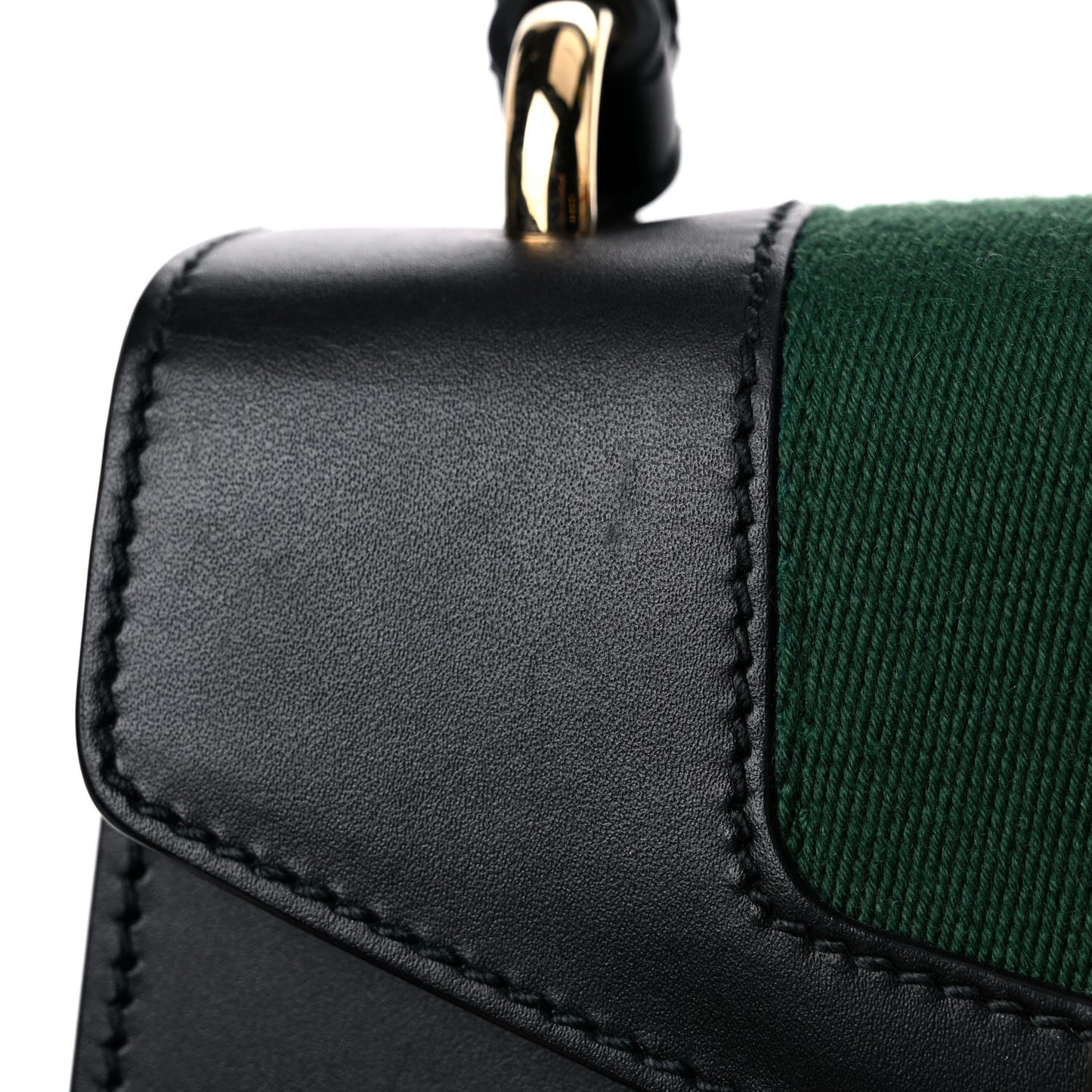Calfskin Mini Sylvie Top Handle Bag Black