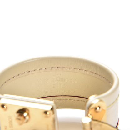 Louis Vuitton Chèvre Suhali S Lock Bracelet Small White 4 of 6