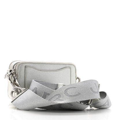 Marc Jacobs Saffiano Small Snapshot Camera Bag Silver 3 of 16
