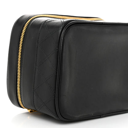 Chanel Lambskin Vanity Cosmetic Case Black 10 of 11