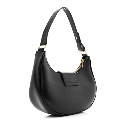 Celine Smooth Calfskin Medium Strap Ava Triomphe Shoulder Bag Black 3 of 11