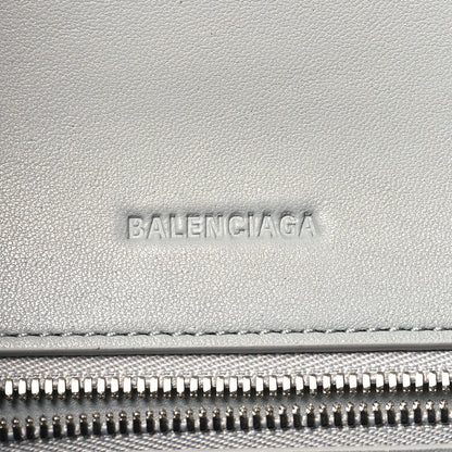 Balenciaga Faux Calfskin Fabric Small Sneakerhead Top Handle Bag Blue Grey 6 of 11