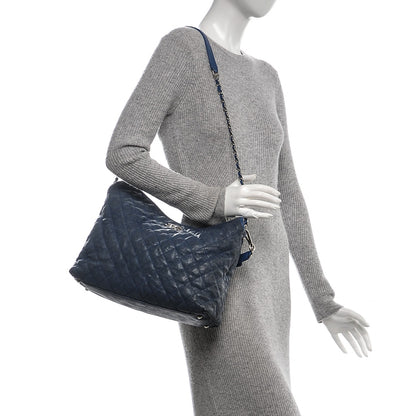 Chanel Caviar Quilted French Riviera Hobo Blue 2 of 9