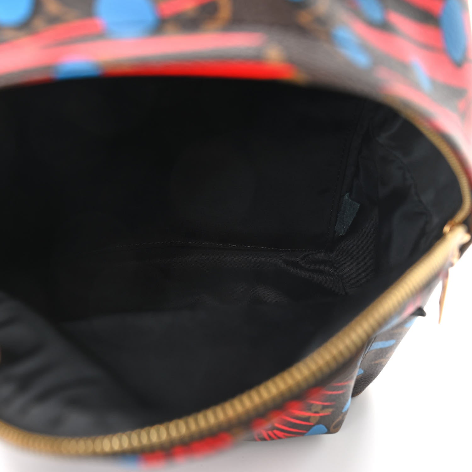 Louis Vuitton Monogram Jungle Dots Palm Springs Backpack PM Coquelicot Denim 5 of 8