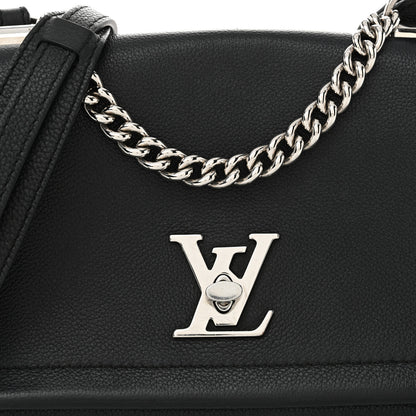 Louis Vuitton Calfskin Lockme II Chain Bag BB Black 7 of 14