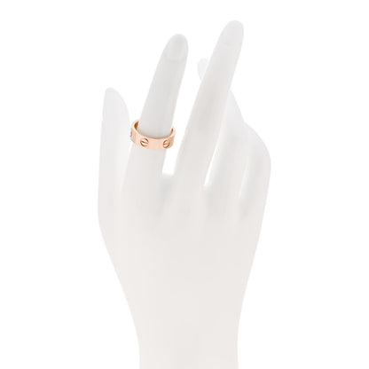 Cartier 18K Pink Gold 5.5mm LOVE Ring 53 6.5 2 of 5