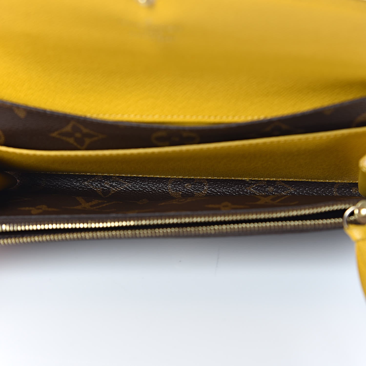 Louis Vuitton Monogram Emilie Wallet Mimosa 5 of 9