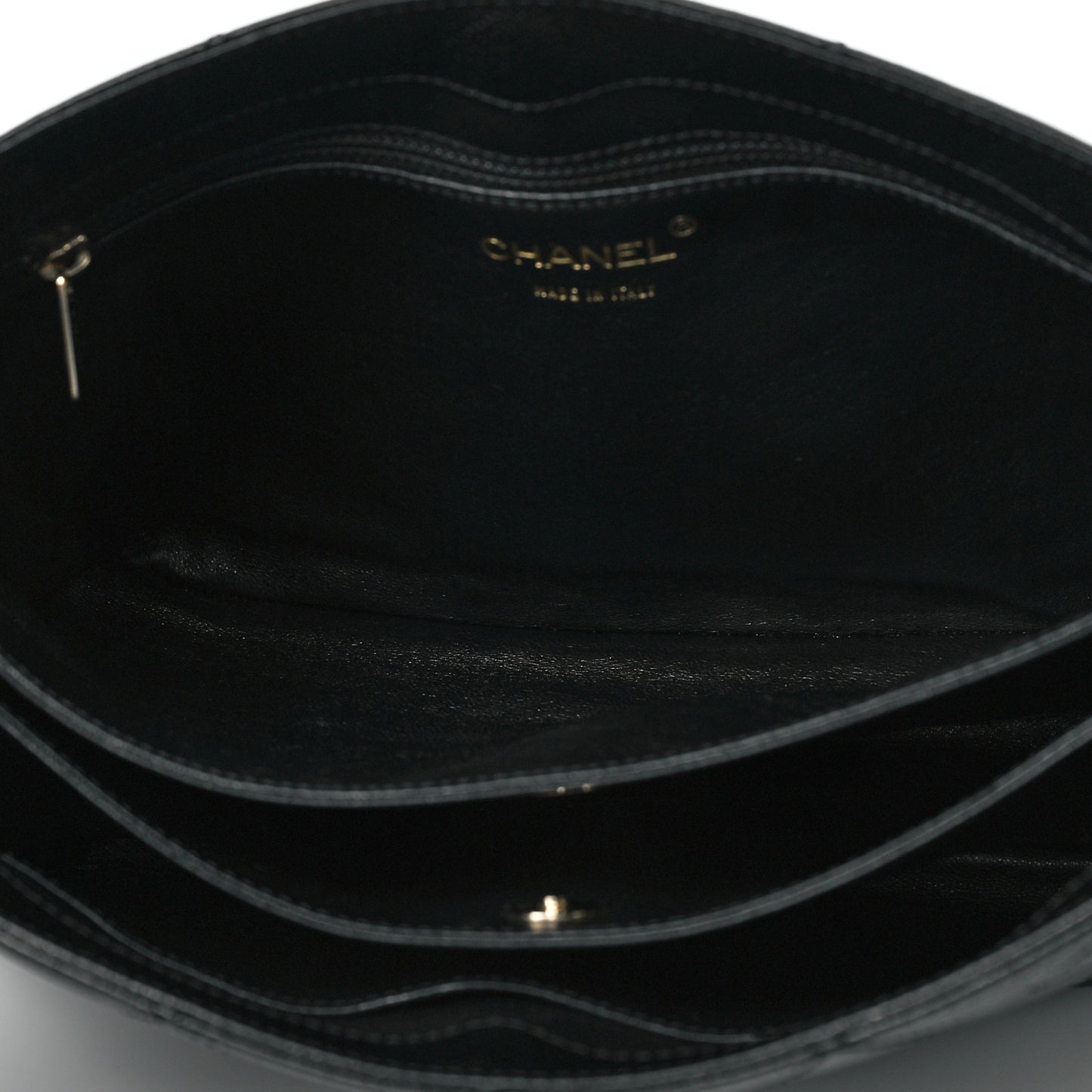 Caviar Quilted Small Tote Black