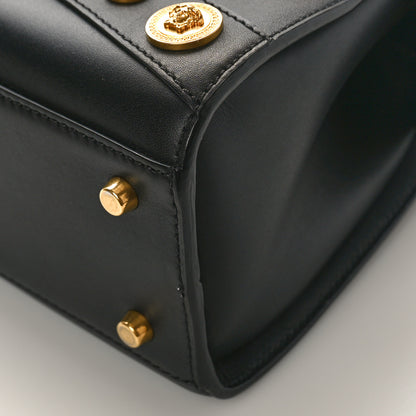 Versace Calfskin Medallion Tribute Bowling Bag Black 8 of 8
