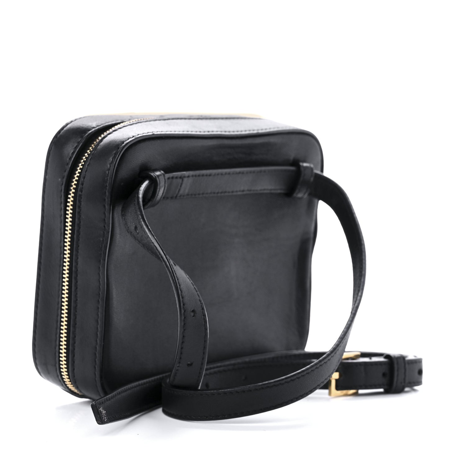 Lambskin Matelasse Vicky Monogram Belt Bag Black