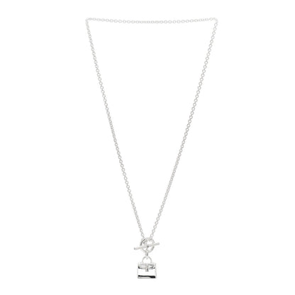 Hermes Sterling Silver Kelly Charm Pendant Necklace 3 of 4
